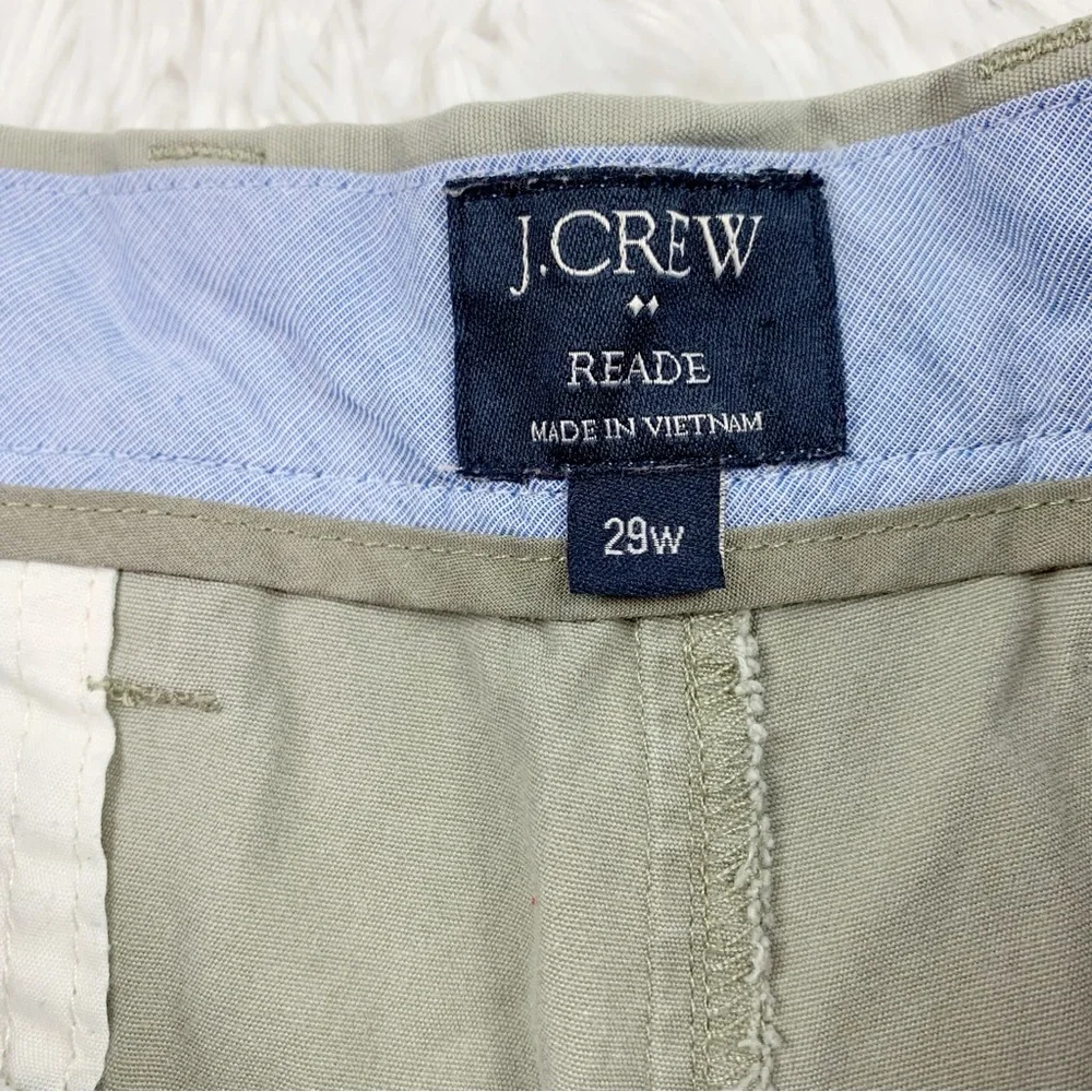 J Crew flat‎ front Reade chino shorts